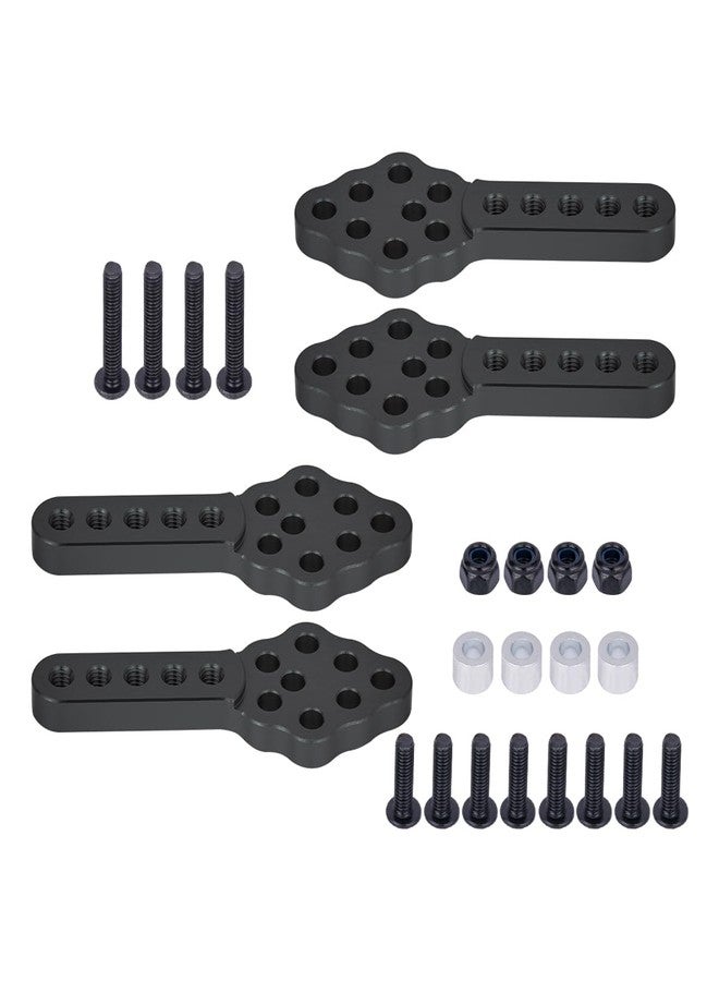 VNUHV 4Pcs Aluminium Adjustable Shock Absorber Mount Bracket for 1/10 RC Crawler Car Axial SCX10 90046 TRX-4 D90 D110 Upgrade Parts (Black A) - Image 4